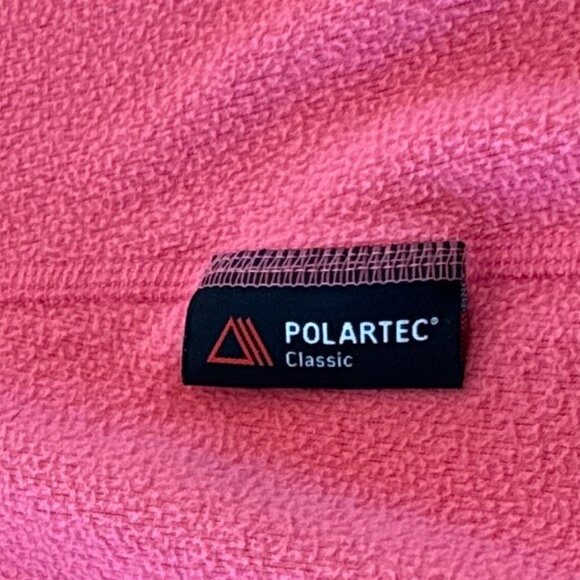 The North Face Women’s M Pink Polartec Classic Full Zip Hoodie Jacket Pockets - Picture 5 of 10